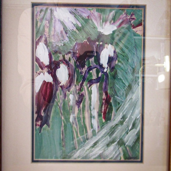 Vintage Impressionist Style Painting- Lundahl Artist Signed-Wood Frame-12x9.75" - Picture 4 of 5